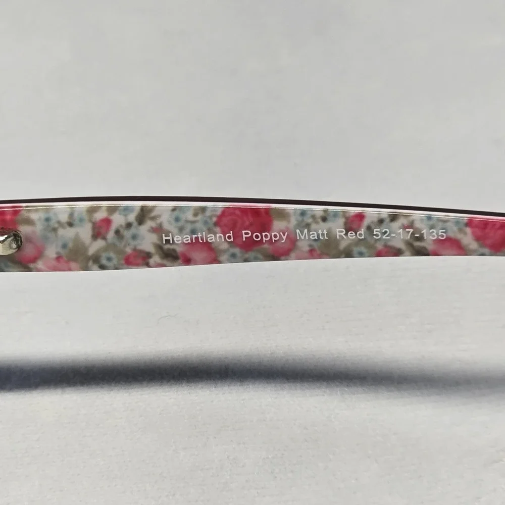 Heartland Poppy Matt‎ Red Womens Eyeglasses 52[]17 135
